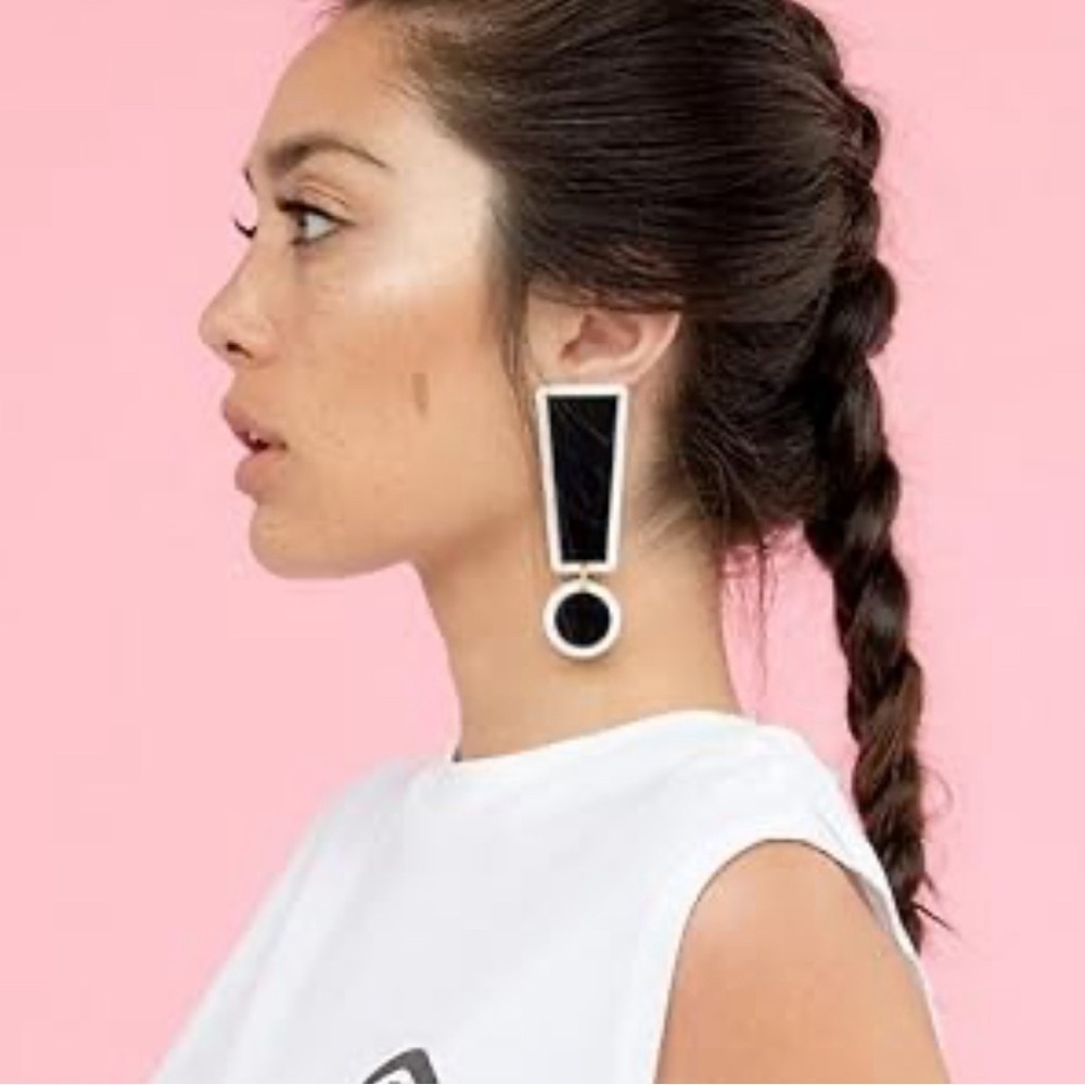 Irregularities// Exclamation Point Acrylic Statement Earrings